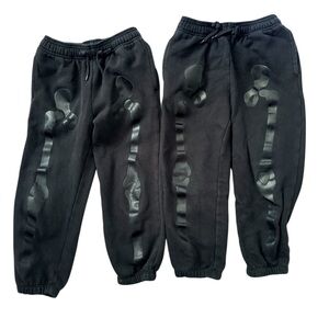 Gap kids black Joggers with skeleton